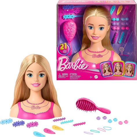 #barbie #barbiestylinghead #barbiesoll Barbie Styling Head, Barbie Head, Chelsea Doll, Doll Closet, Kids Makeup, Colorful Accessories, Hair Stylists, Barbie Accessories, Styling Accessories