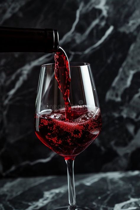 Red wine is poured into a glass close-up stock photography Drink Background, Wine Splash, Stock Photography Ideas, Pouring Wine, Glass Of Wine, Wine Tasting, Red Wine, Stock Photography, Whiskey