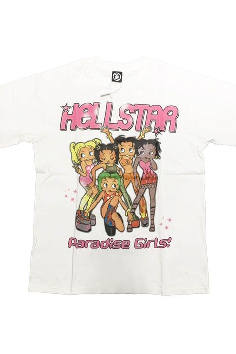 Y2K Aesthetic Hellstar Paradise Girls T-Shirt Unisex Y2k Tiktok, Paradise Girl, Baddie Aesthetic, Y2k Vibes, Clothing Trends, Aesthetic T Shirts, Bold Typography, Girls T Shirt, Cute Simple Outfits