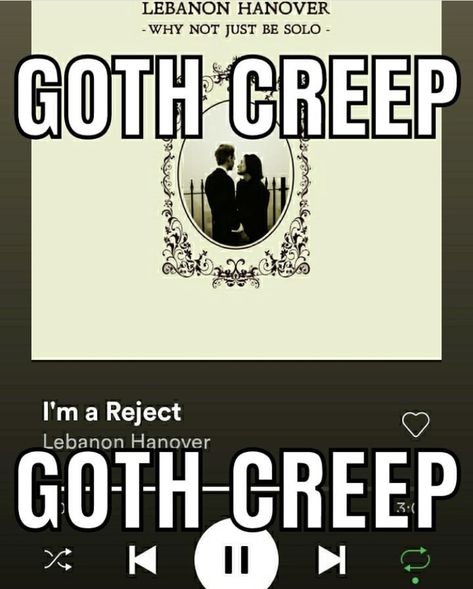 Goth Spotify Covers, Goth Playlist Covers, Goth Playlist, Goth Icon, Goth Band Aesthetic, Goth Songs Playlist, Goth Humor, Goth Music Recommendations, Lebanon Hanover