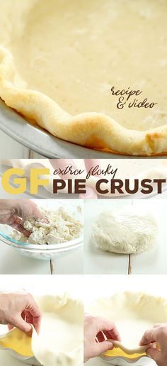 Gf Pie Crust Recipe, Gluten Free Pie Crust, Gluten Free Pastry, Gluten Free Thanksgiving, Gluten Free Pie, Pie Crusts, Gluten Free Living, Pie Crust Recipes, Gluten Free Sweets