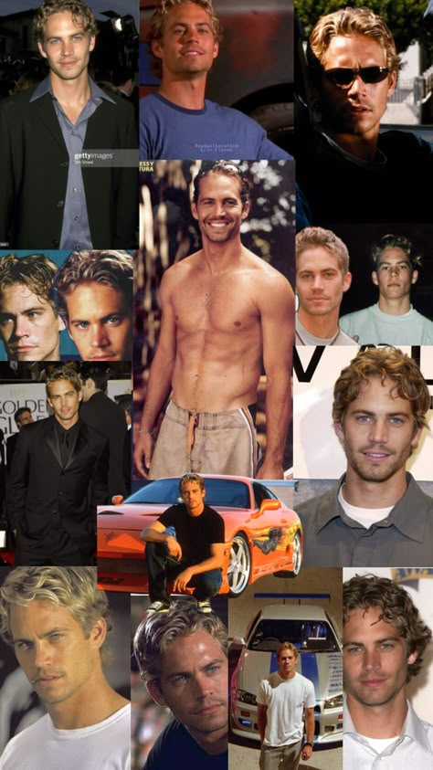 Paul Walker Fast And Furious Aesthetic, Paul Walker Aesthetic, Paul Walker Wallpaper Aesthetic, Brian O’conner Outfits, Paul Walker Collage, Young Paul Walker, Paul Walker 90s, Paul Walker With Car Wallpaper, Paul Walker The Fast And The Furious