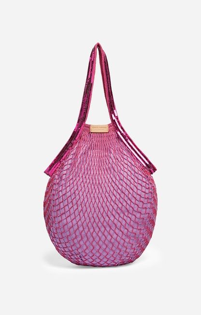 Raffia Holly Hobo Bag Carried by Hand or on the Shoulder. Naturel , Vanessa Bruno Fishnet Bag, Sac Vanessa Bruno, Moon Bag, Bag Stand, Vanessa Bruno, Phone Pouch, Shoe Size Conversion, Mesh Bag, Bags Shoes