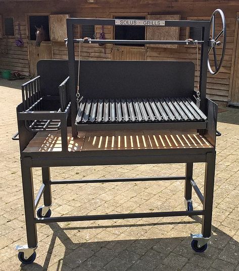 Custom Bbq Grills, Argentinian Grill, Grill Diy, Asado Grill, Barbeque Grill Design, Argentine Grill, Design Grill, Custom Grill, Outdoor Bbq Grill