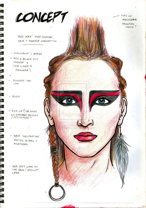 Face Chart: Mad Max inspired by LastGambit Mad Max Makeup, Max Makeup, Rock Makeup, 80s Makeup, Face Charts, Punk Makeup, Makeup Portfolio, Makeup Face Charts, Outdoors Tattoo