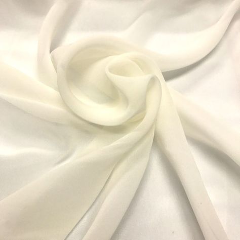 Formal Wedding Attire, Ballroom Gowns, Silk Chiffon Fabric, Pipe And Drape, Weaving Process, Summer Fabrics, White Silk, Fabric Online, Sheer Fabrics