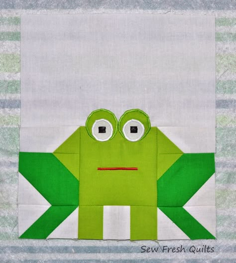 Frog Quilt, Animal Quilt Blocks, Quilt Animals, Kid Quilts, Elephant Quilt, Patchwork Blocks, Elephant Parade, Kids Quilts, Childrens Quilts