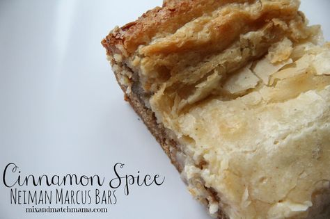 A little cinnamon, a little spice and a whole lot of yumminess. This is one... Neiman Marcus Bars, Spice Bars, Cinnamon Bars, Gooey Butter Cake, Sweet Bar, Dessert Simple, Dessert Bar Recipe, Spice Cake Mix, Cookie Bar Recipes