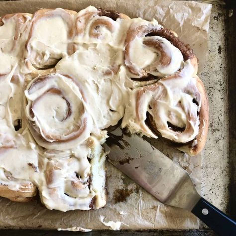 Mexican Red Sauce, Brown Butter Frosting Recipe, Butter Cinnamon Rolls, Overnight Cinnamon Rolls, Vanilla Bean Frosting, Brown Butter Frosting, Butter Cinnamon, Homemade Mexican, Best Cinnamon Rolls