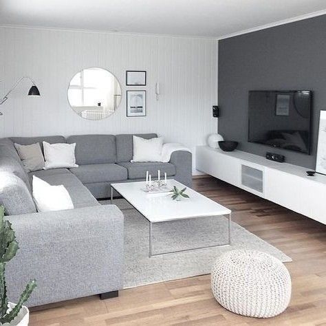 Gray Living Room Design, Living Room Decor Gray, Apartment Living Room Design, Design Salon, Living Room On A Budget, Home Design Living Room, Living Room Decor Modern, Decor Home Living Room, Living Room Decor Apartment