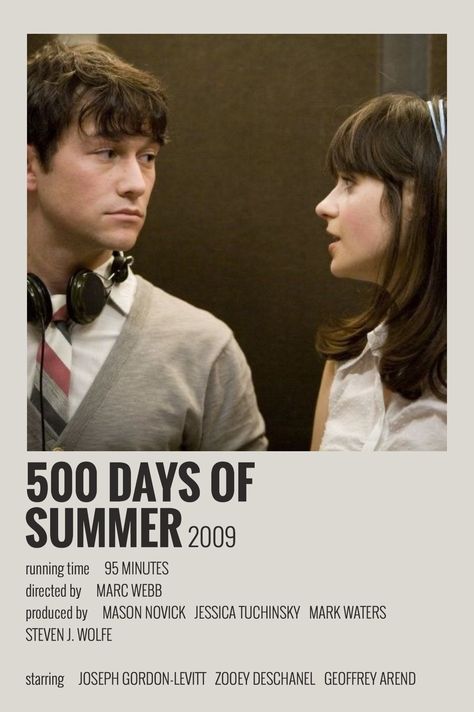 Indie Movie Posters, Best Movie Lines, Classic Films Posters, 500 Days Of Summer, Film Posters Minimalist, 500 Days, Summer Movie, Summer Poster, Movie Poster Wall