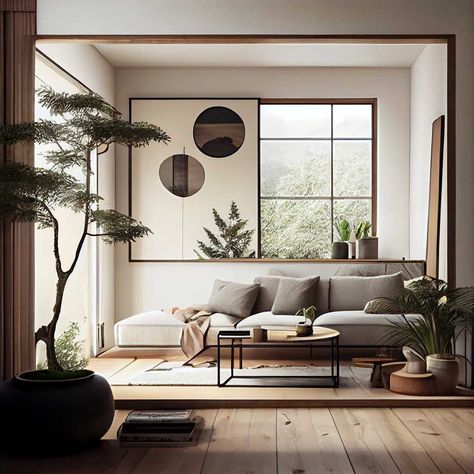 Living Room Japandi, Rooms Decoration, Japandi Living Room, Japandi Interior Design, Japandi Interiors, Japandi Home, Minimal Living Room, Japandi Decor, Japandi Living