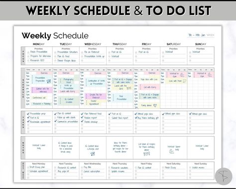 MINIMALIST Weekly Planner, To Do List Printable, Weekly Checklist PDF, Hourly Schedule, Week at a glance, A5, Happy Planner, ADHD, 15 Minute | Printable Planner For Moms by  Laura Sheehan Weekly Routine Schedule, Minimalist Weekly Planner, Weekly Checklist, Hourly Schedule, Week At A Glance, To Do List Printable, Planner To Do List, Weekly Organization, To Do Lists Printable