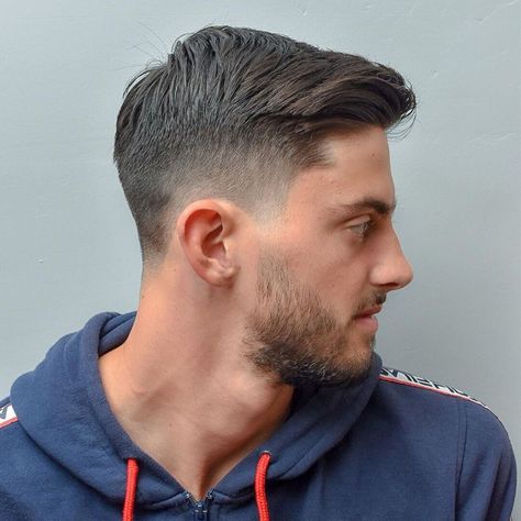 Long Top High Fade Men, Haircuts For Receding Hairline, Crew Cut Hair, Receding Hair Styles, Crew Cut Haircut, Gents Hair Style, Tapered Hair, Summer Haircuts, Tapered Haircut