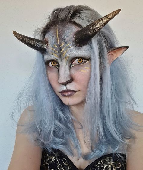 Faun Makeup, Goat Mask, Halloween Maze, Animal Makeup, Face Paint Makeup, Halloween Series, Up Costumes, Stage Makeup, Sfx Makeup