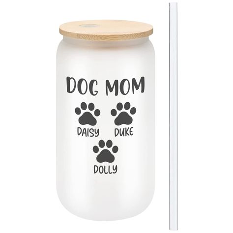 PRICES MAY VARY. 😍 TREAT DOG MOMS TO THIS GIFT: Make every drink special with this custom mom dog gift featuring up to 6 of your fur babies' names. A thoughtful gift for any occasion for the loving fur mama! 🎁 A THOUGHTFUL GIFT TO LAST: This durable and personalized dog lover gift will be cherished for years because it’s made of the highest-quality material. It shows your thoughtfulness in choosing a present of the highest caliber. To ensure the longevity of its thoughtful design, kindly refra Babies Names, Mom Gift Guide, Mom Gift Basket, Custom Dog Ornament, Diy Gifts For Mom, Gifts For Mother, Dog Presents, Fur Mama, Dog Gift