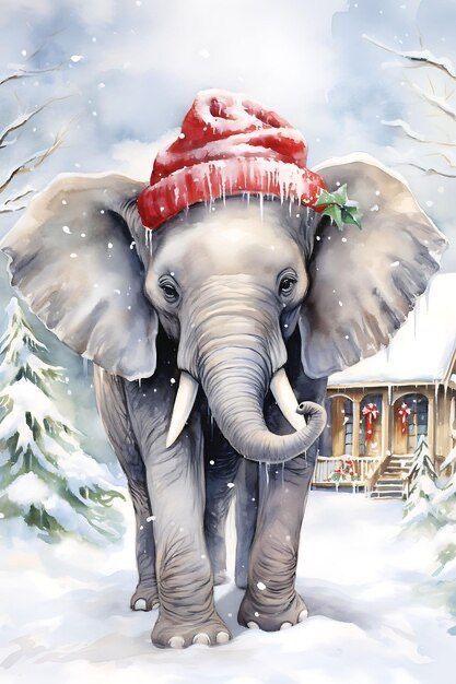 12 Days Of Xmas, Elephant Artwork, Wild Animal Wallpaper, Motivational Art Prints, Christmas Photo Frame, Christmas Elephant, Beautiful Scenery Photography, Planner Art, Elephant Love