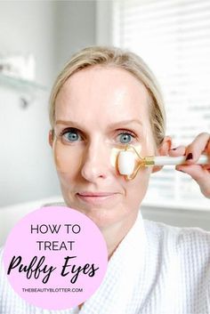 HOW TO GET RID OF UNDER EYE BAGS | I am sharing my best tips & product recommendations for how to get rid of under eye bags on the blog today, including some great bargain options. I share my tried and true puffy eye remedy. #undereyebags #undereyebagsremedy #over40 #puffyeyes Origins Ginzing Eye Cream, Undereye Bags Remedy, Puffy Eyes Remedy, Puffy Eye, Beauty Counter, Under Eye Puffiness, Remove Dark Circles, Dark Circles Under Eyes, Under Eye Bags