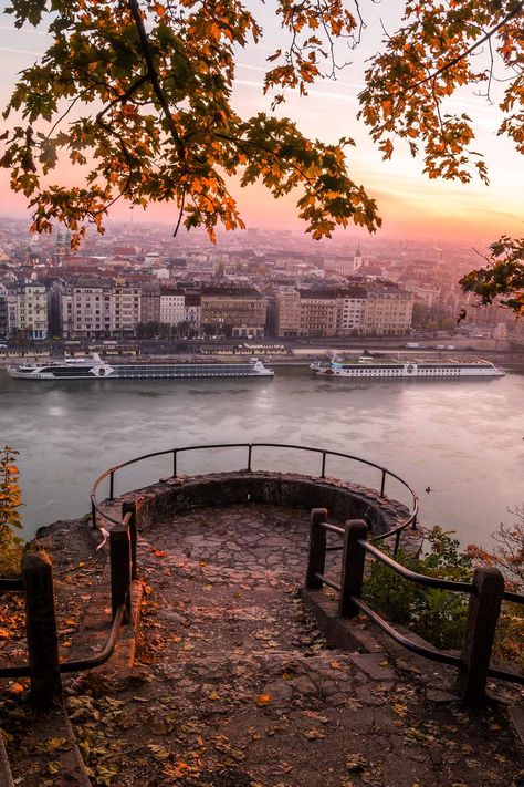 The view of Budapest from the Gellért Hill Gellert Hill Budapest, Budapest Hungary Photography, Budapest Art, Budapest Travel Guide, Capital Of Hungary, Hungary Travel, Budapest Travel, Travel Activities, Budapest Hungary