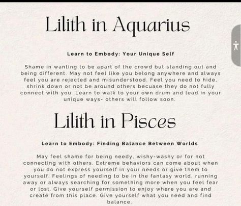 Lilith Aquarius, Lilith Pisces, Lilith In Aquarius, Lilith In Pisces, Lilith Astrology, Universe Magic, Astrology Signs Compatibility, Cardinal Points, Astrology Tips