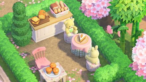 Peach Island Acnh, Windflower Acnh, Acnh Stepping Stone Code, Acnh Island Designs Cute, Heart Lake Acnh, Acnh Front Yard Ideas, Animal Crossing Garden, Fairycore Acnh, Fairy Island