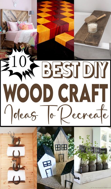 DIY Wood Craft Ideas 1 Diy Wood Craft Ideas, Diy Furniture To Sell, Wood Craft Ideas, Diy Projects For Men, Wood Craft Patterns, Woodworking Plans Beginner, Simple Woodworking Plans, Wood Projects For Beginners, Wood Craft Projects