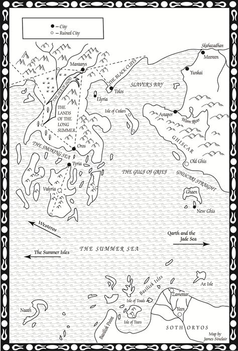 Valyria_ASOS_map Storm Of Swords, A Storm Of Swords, Sea Map, Sea Storm, Game Of Thrones Houses, A Song Of Ice And Fire, A Storm, Winter Is Coming, Swords