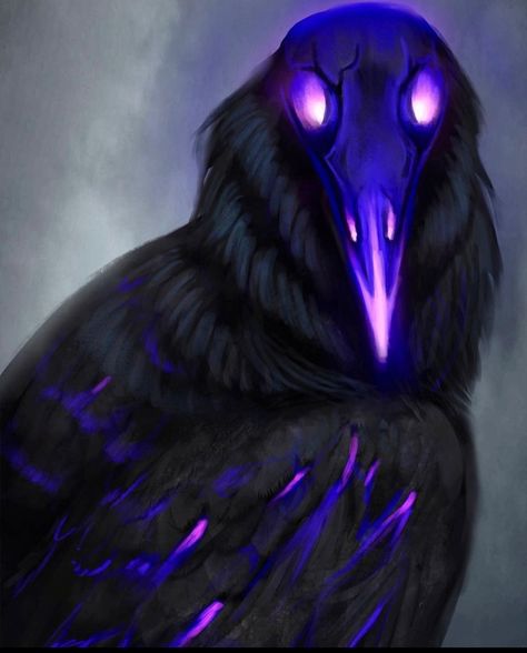 Dnd Raven, Shadow Creature Art, Raven Concept Art, Shadow Creatures, Snake Wallpaper, Green Gloves, Dark Creatures, Avatar Fan Art, Cute Fantasy Creatures