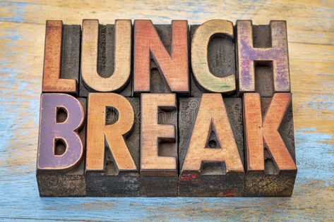 Lunch Break Sign, Lunch Hour, Printing Blocks, Fitness Tips For Women, Out To Lunch, Diy Cans, Lunch Break, Branding Mockups, Diy Signs