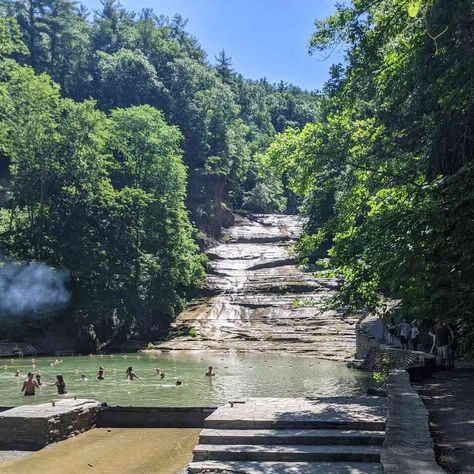 Under A Waterfall, Upstate Ny Travel, New York State Parks, Buttermilk Falls, Denver Travel, Green Lake, American Travel, Swimming Holes, Travel Bug