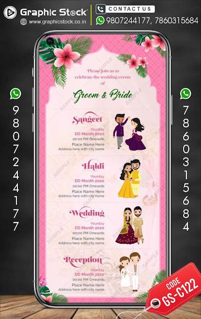 wedding invitation with multi programs card Mehendi Invitation, Wedding Invitation Cards Online, Shadi Card, Program Wedding, Virtual Card, Wedding Invitations Online, Wedding Invitation Card, Invitation Wedding, Digital Weddings