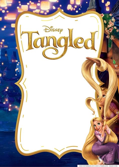 Disney Movie Poster, Tangled Disney, Disney Movie Posters, Disney Free, Disney Tangled, Disney Movie, Disney Films, Various Artists, Baby Shower Invitation