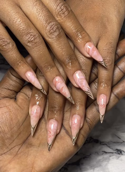 Stiletto Nails Designs Classy, Acrylic Nails Almond Shape, Tapered Square Nails, Acrylic Toe Nails, Sassy Nails, Fancy Nails Designs, Nails Now, Girly Acrylic Nails, Stiletto Nails Designs