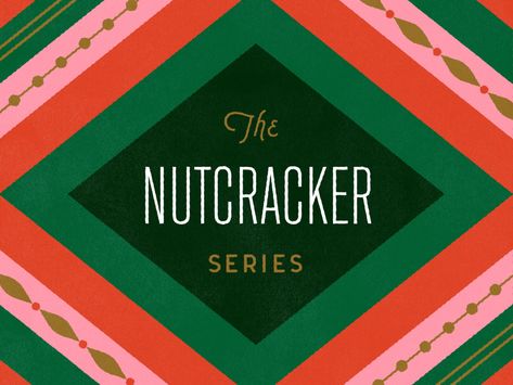 The Nutcracker Series by Eight Hour Day on Dribbble Holiday Packaging Design, Christmas Graphic Design, Holiday Graphics, Illustration Studio, Christmas Campaign, Christmas Typography, Holiday Campaign, Christmas Ad, Design And Illustration