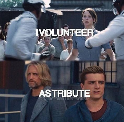 "People forget that Peeta also volunteered. He didn't have to go back. He volunteered so he could protect Katniss." Katniss Peeta, Volunteer As Tribute, I Volunteer, Hunger Games Cast, Hunger Games Quotes, District 12, Hunger Games Movies, I Volunteer As Tribute, Hunger Games Fandom