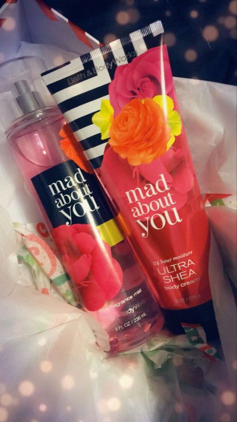 Mad about you Bath & Body Works Bath And Body Works Mad About You, Birthday Goals, Black Girls With Tattoos, Pretty Perfume Bottles, Victoria Secret Perfume, Bath And Body Works Perfume, You Mad, Bath And Bodyworks, Body Mist