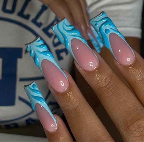 Nail ideas | Nail inspiration Fast 5, Acrylic Toe Nails, Long Acrylic Nail Designs, Colored Acrylic Nails, Dope Nail Designs, Long Acrylic Nails Coffin, Unique Acrylic Nails, Acrylic Nails Coffin Short, Short Acrylic Nails Designs