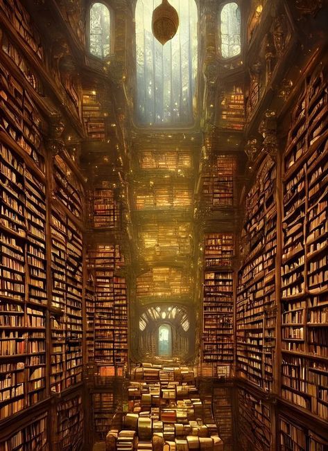 Magical Library Aesthetic, Magical Library Fantasy Art, Fantasy Library Aesthetic, Magic Library Aesthetic, Dark Library Aesthetic, Diy Library, Fantasy Library, Grand Library, Magical Library