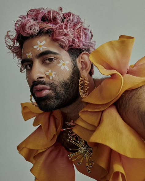 Queer Collage Art, Alok Vaid-menon, Queer Culture Aesthetic, Queer Portrait Photography, Queer Symbols, Radical Faeries, Rococo Baroque, Gender Queer, Heads Together