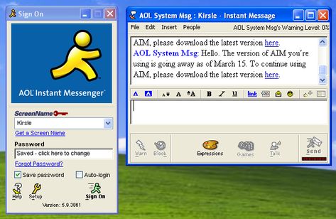 Aol Instant Messenger, Nostalgia Core, Nostalgia Aesthetic, Instant Messenger, Funny Illustration, Windows Xp, 90s Kids, The Hard Way, 20 Years Old