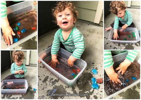 Month 11: Top 10 Sensory Activities for your 11 month old baby » Sensory Lifestyle Colored Ice Cubes, 11 Month Old Baby, Tactile Activities, Keeping Kids Busy, Baby Sensory Play, Baby Play Activities, Baby Activities, Baby Learning Activities, Spring Activities