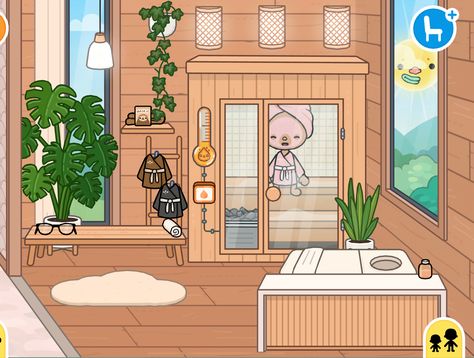 toca life sauna idea! Toca Boca Sauna Room, Pool Toca Boca Ideas, Crocs Outfit, Sauna Room, Room Ideas Aesthetic, Avatar World, Modern Mansion, Cute Room Ideas, Pool