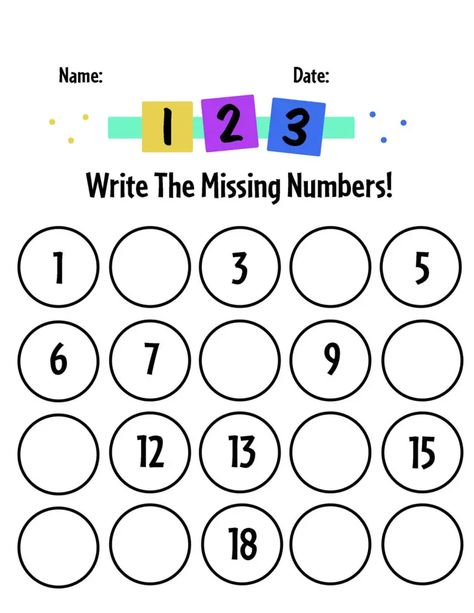 Write Missing Numbers 1 To 20, Write Numbers 1-20 Free Printable, Counting Worksheets Preschool 1-20 Free, Number Sheets Free Printable 1-20, 1-20 Activities, 1-20 Worksheets Free Printable, 1 20 Number Worksheet, Missing Number Worksheets 1-10, Preschool Number Worksheets 1-20 Free