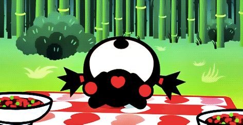 Pucca X Garu Gif, Pucca And Garu Banner, Pucca Banner, Keyboard Display, Header Ideas, Animated Banners, Banner Gif, Funny Love, Loving U