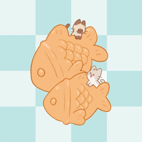 Last illustration for the Japanese snack series is Taiyaki and Cats! 🎏🐈 Thank you for being patient with me while I took my time posting this series 🩷 I had so much fun drawing these!! I’ll have them available as individual prints, or as a spread on a sticker sheet and sticker book when my shop reopens soon!! Taiyaki Wallpaper, Taiyaki Drawing, Snack Drawing, Japanese Snacks, Red Bubble, Kawaii Drawings, Sticker Book, Cute Doodles, Sticker Sheet