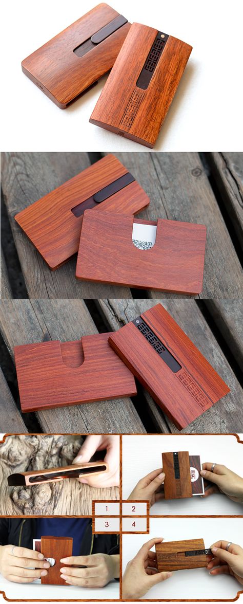 Bamboo Wooden Business Card Holder Case Organizer,Sandalwood Wooden Souvenirs Ideas, Wooden Business Card Holder, Wooden Business Card, Cool Office Supplies, Wood Business, Office Supplies Gift, Wood Business Cards, Bamboo Garden, Logo Name