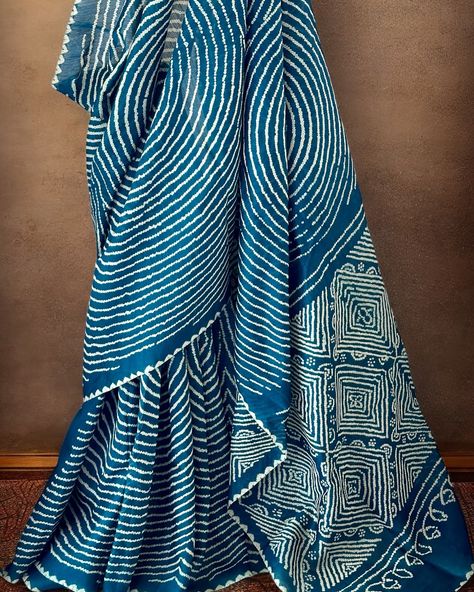 PRICE INR 21,000 Smart and Stylish Pure Munga Silk Bandhani Saree. Base Colour: Shade of Blue The saree comes with the blouse piece. [Kapaaskatha, saree for any event, munga silk. Style with silk blouse, bandhani saree, smart bandhani, look stylish] For details and purchase options please dm us directly or WhatsApp on +91 89209 18425 . . Please note there may be variations in colors due to photography lights and the device used for viewing. This piece has hand tied bandhani and dyed manuall... Silk Style, Bandhani Saree, Look Stylish, Light Photography, Blouse Piece, Silk Blouse, Base Colour, Shades Of Blue, Saree