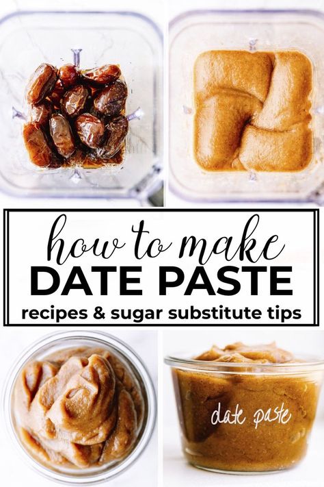 Whole30 Date Recipes, How To Use Dates As A Sweetener, How To Make Date Paste, Date Paste Recipes Desserts, Recipes Using Date Paste, Date Spread Recipes, Date Paste Recipes Baking, Date Sweetened Desserts, Recipes Using Dates