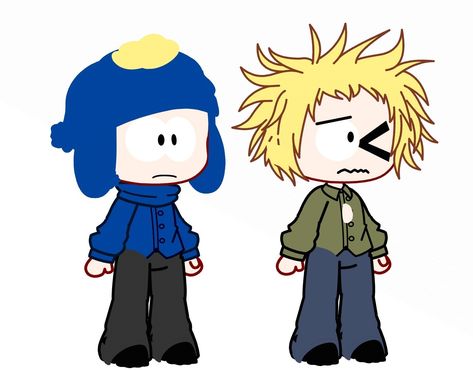 Don't copy or steal my style and ocs! ⚠️ Craig And Tweek, Tweek Tweak, Gacha Club Oc, Craig Tucker, Tweek Y Craig, South Park Fanart, Gacha Club, South Park, Fan Art