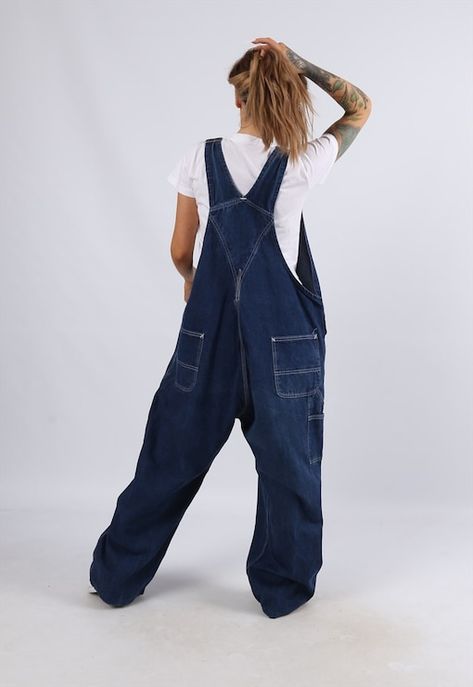 Vintage Dungarees Outfit, Baggy Dungarees Outfit 90s, Plus Size Dungarees, Vintage Dungarees, Lee Dungarees Jeans, Black Denim Dungarees, Lucy Yak Dungarees, Dungarees Outfit, Men's Dungarees